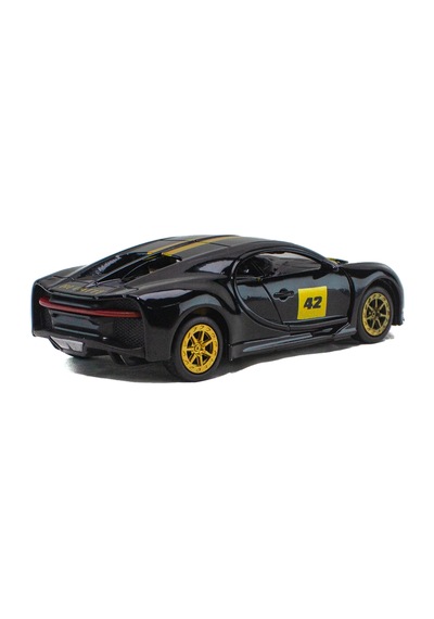 Oyuncak Araba Metal Bugatti Çek Bırak 12 Cm Siyah
