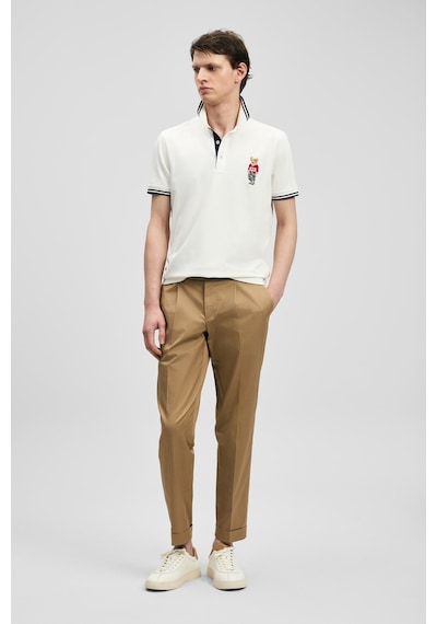 Lufian Brady Smart Erkek Polo T-shirt 111040245 Ekru