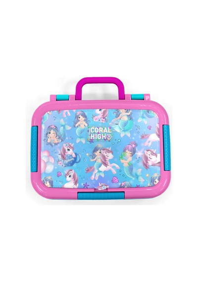 Coral High Kids Mor Pembe Unicorn Deniz Kızı Desenli Paslanmaz Çelik Beslenme Kabı 39310 Mor - Açık Pembe