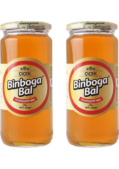 Binboğa Çiçek Balı 650 Gr Cam X 2 Adet