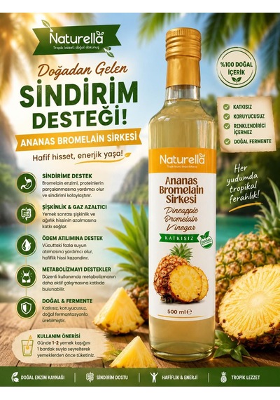 Naturella Ananas Bromelain Sirkesi