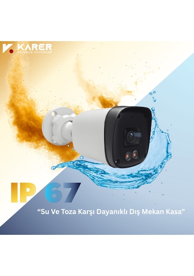 Exitcam-4'li Ahd Güvenlik Kamera Seti-gece Renkli- Su Geçirmez
