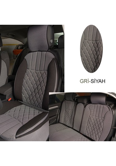 Elegance 5'Li Set Minder Gri-Siyah / Klmny543