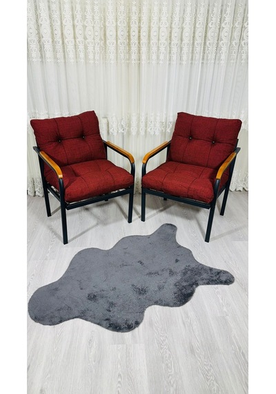 Madame Home Leylak Balkon, Bahçe,teras,cafe - Salon - Metal Kanepe Koltuk Takımı 1-1 Bordo Madame Home Leylak Balkon, Bahçe,teras,cafe - Salon - Metal Kanepe Koltuk Takımı 1-1 Bordo