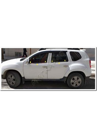 Markadan Dacia Duster Krom Cam Çıtası 2010-2017 4 Parça   Paslanmaz