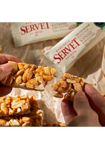 Şekeri Meyveden Yer Fıstığı Krokan Bar 20g 6'lı Paket