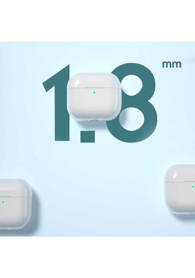 Kilifone - Apple Uyumlu AirPods 3. Nesil - Kılıf Şeffaf Sert Koruyucu Kristal Airbag 14 - Şeffaf