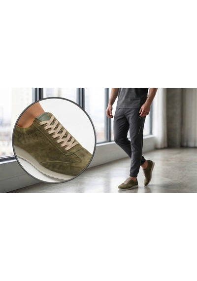 Growish Gd0125 Hakiki Yeşil Nubuk Süet Deri Termoaktif Taban Üst Kalite Koku Yapmaz Çift Renk Hafif Taban Sneaker Ayakkabı Haki - Yeşil Growish Gd0125 Hakiki Yeşil Nubuk Süet Deri Termoaktif Taban Üst Kalite Koku Yapmaz Çift Renk Hafif Taban Sneaker Ayakkabı Haki - Yeşil