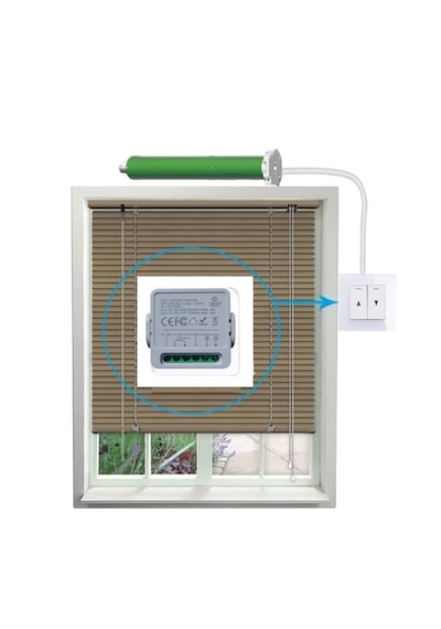 Onoff Tuya Wifi + Rf Akıllı Kepenk Panjur Anahtar Röle 10 Amper Kumanda Dahil Tuya Wifi