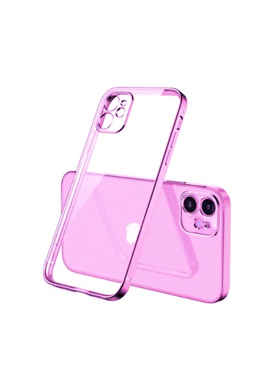Apple Uyumlu iPhone 12 Mini 5.4Inç Renkli Kenar Seffaf Kilif Kamera Korumali 248667323 - Renk / Siyah