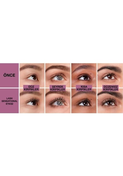Lash Sensational Yelpaze Etkili Ekstra Siyah Maskara & Tattoo Liner Jel Göz Kalemi - 911 Kahverengi pktmyblngklshmsk-8956 Diğer