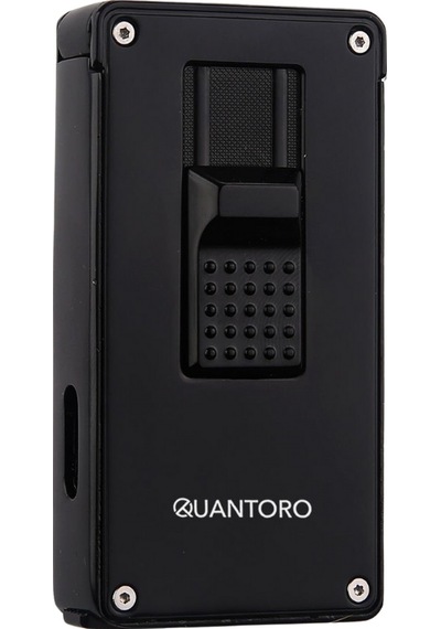 Quantoro 2 Torch Pürmüz Siyah Metal Puro Çakmağı - Trz1034