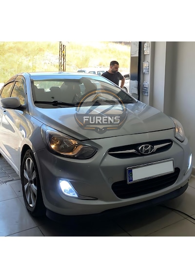 Hyundai Accent Blue 2011-2018 Uyumlu H Lip Esnek Ön Lip 2 Parça Karlık Ön Ek Tampon Altı Dill