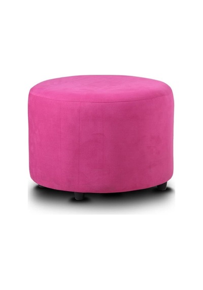 Circle Pembe Kumaş Puf Ofis Koltuk Pembe