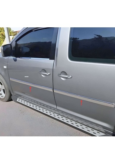 Ebal Otomotiv VW Caddy Krom Yan Kapı Çıtası 4 Parça 2004-2015 P. Çelik