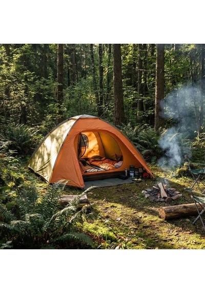 4 Kişilik Yarı Otomatik Kamp Çadırı Suya Dayanıklı, Hızlı Kurulumlu Outdoor Aile Çadırı, Doğa, Kamp Ve Genel