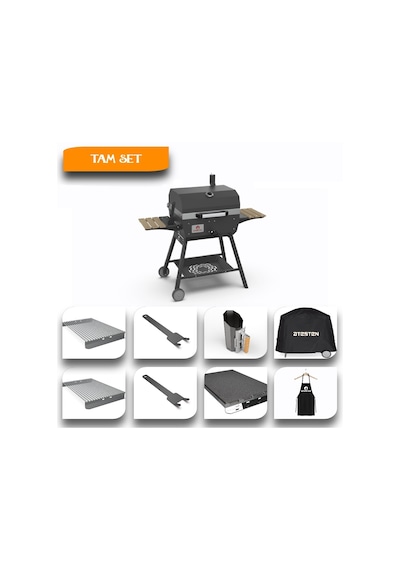 Ateşten Midi Tam Set Barbekü Mangal
