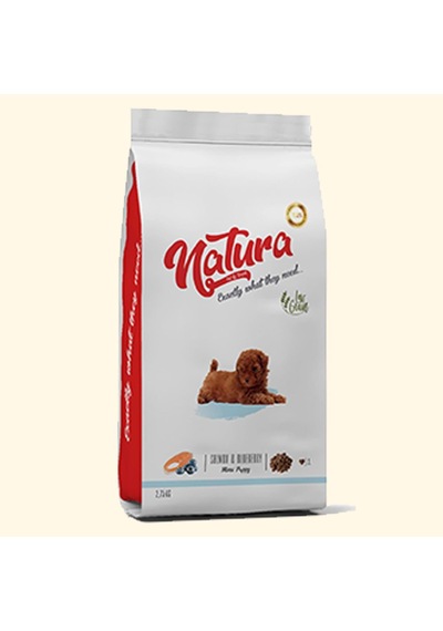 Natura Premium Somonlu Yaban Mersinli Küçük Irk Yavru Köpek Maması 2,75 Kg
