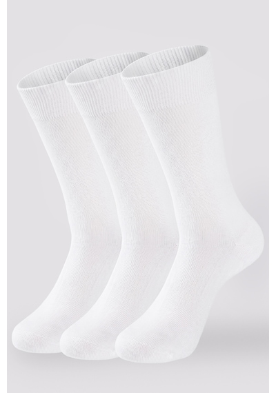 Socketta 3'lü Beyaz Erkek Business Modal Dikişsiz Takviyeli İnce Yazlık Soket Çorap - Premium Beyaz Socketta 3'lü Beyaz Erkek Business Modal Dikişsiz Takviyeli İnce Yazlık Soket Çorap - Premium Beyaz