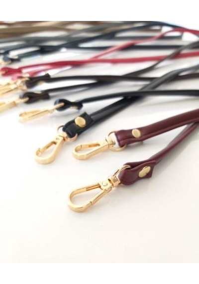 Angel Çanta Aksesuar Spagetti Model Çanta Sapı Bordo Renk Gümüş Metal
