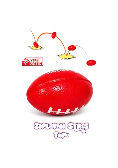 Zıplayan Stres Topu Rugby Amerikan Futbolu Topu Bahçe Oyuncağı Stres Topu 3421