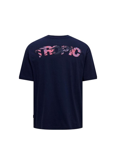 Only & Sons Onsmervyn Lıfe Rlx Summer Ss Tee 22029519 Lacivert 001