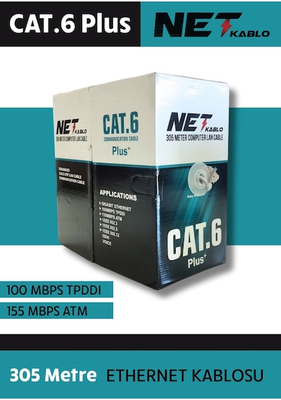 Cat6 305m Metre Utp Cat6 Kablo Ether Kablosu Cat6 Plus