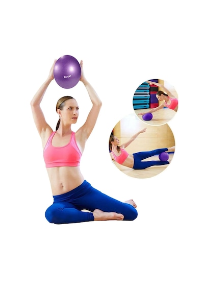 2 Kademeli Kaymaz Taban Step Tahtası + Denge Topu + Pilates Bandı