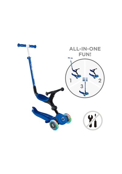 Globber Go Up Active Işıklı Scooter - Lacivert