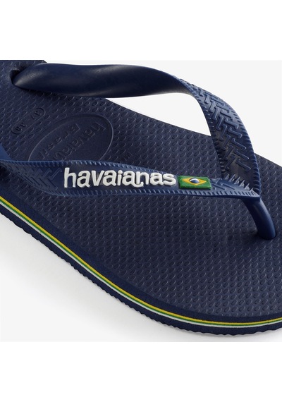 Havaianas Brasil Logo Erkek Lacivert Terlik 4110850 Lacivert