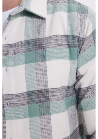 Tudors Erkek Slim Fit Dar Kesim Kareli Kışlık Oduncu Gömlek-42210 Mint Tudors Erkek Slim Fit Dar Kesim Kareli Kışlık Oduncu Gömlek-42210 Mint