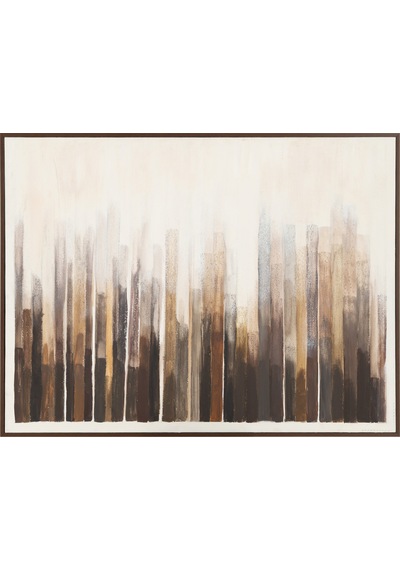 Brown Strata Çerçeveli Yağlıboya Tablo 90x120 Cm