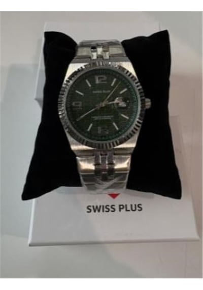 Swiss Plus Man Watch Premium Seri Model-2st3442ags Green-silver Kol Saati Diğer
