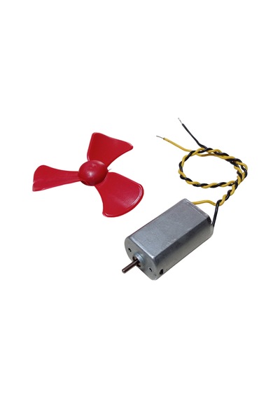 15cm Kablo Lehimli Dc 3-6v Motor Ve Pervane Seti Hobi Oyuncak Elektrik Deney Motoru