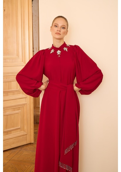 Senna Laura Dress Bordo Bordo