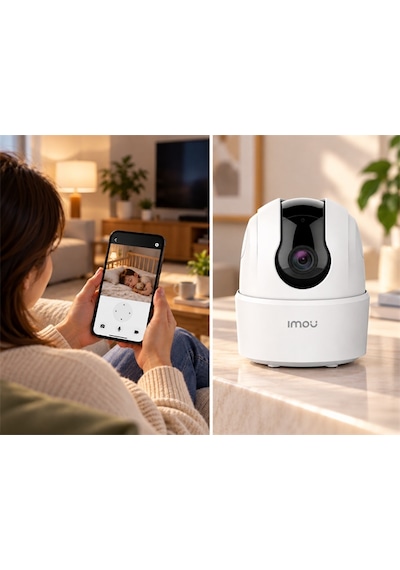 Imou Ipc-k2ecp-3r1w Ranger 2c İki Yönlü Konuşma 2.4ghz Wifi Gece Görüş 3mp Wifi Ip Ptz Kamera