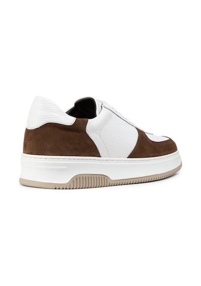 Deery Hakiki Deri Kahverengi Erkek Sneaker Ayakkabı - 01965Mkhve02 Kahverengi