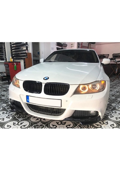 Bmw E90 3 Serisi Ön Tampon Flap Seti M Techinc P Black 2008 - 2011 Abs Plastik