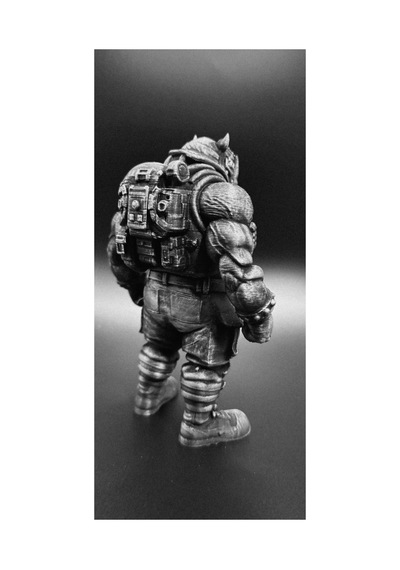 Ninja Turtles Rocksteady Figür 15 Cm Ninja Kaplumbağalar Rocksteady
