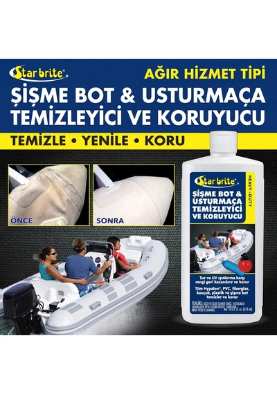 Starbrite - Şişme Bot Ve Usturmaça Ağır Hizmet Temizleyici 473 Ml : Botunuzu Zahmetsizce Yenileyin, Uv Ve Tuz Sularına Karşı Zırhla Donatın