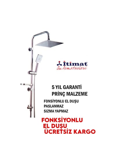 Itimat Delta 400d Çift Başlı Sürgülü Duş Seti