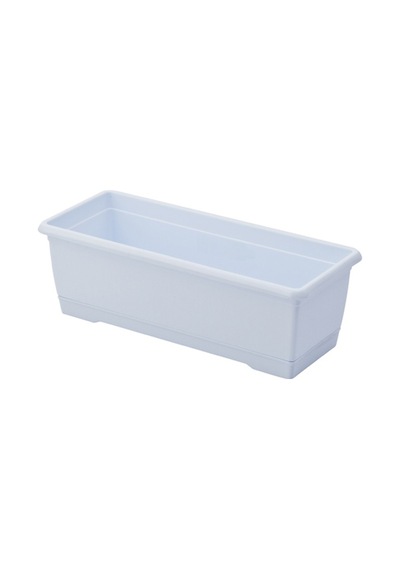 Plastik Stil Balkon Saksı Beyaz 7,5 Litre 2 Adet