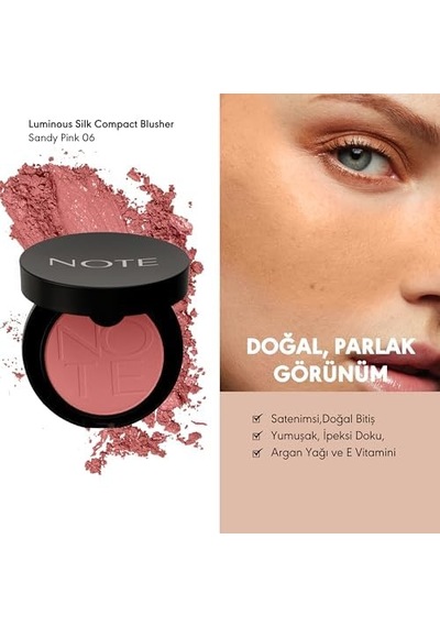 Luminous Silk Compact Blusher 06 Sandy Pink Toz Allık 0