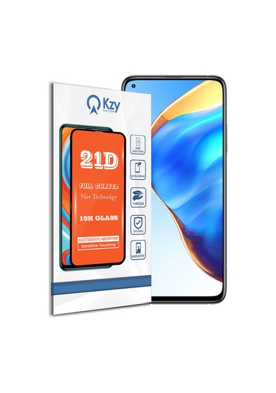 Xiaomi Mi 10T Pro ile Uyumlu Tam Kaplayan 21D Temperli Ekran Koruyucu Cam