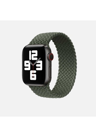 Apple Uyumlu  Watch 44 MM Krd-32 Sağlam Hasır Örgü Medium Kordon