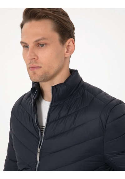 Pierre Cardin Lacivert Kapitone Mevsimlik Mont Kumaş 50313441-vr033