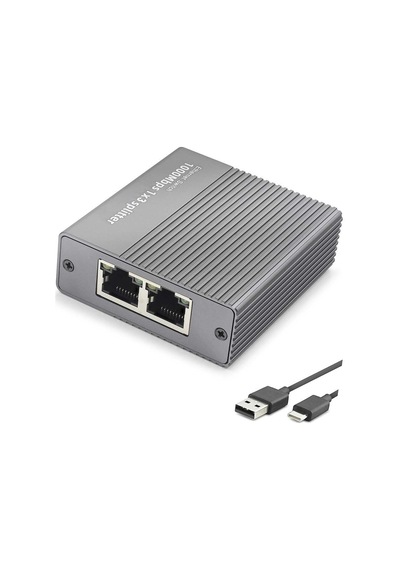 Gigabit Ethernet Switch 4 Port Type C Güç Girişli Gri Hdx1413 Evimdeyokyok