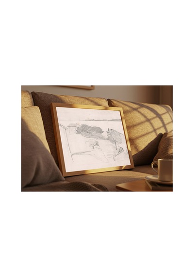 Klasik Sanat Cezanne L'estaque Çerçevesiz Poster 21x30 Cm A4 Tablo Yağlı Boya Sanat Baskı