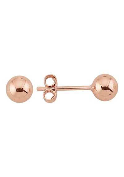 14 Ayar Altın Top Küpe 3 Mm Rose