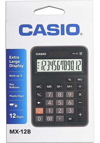 Casio Casıo Mx-12b-bk Cep Hesabı Makinesi 238863158 Siyah